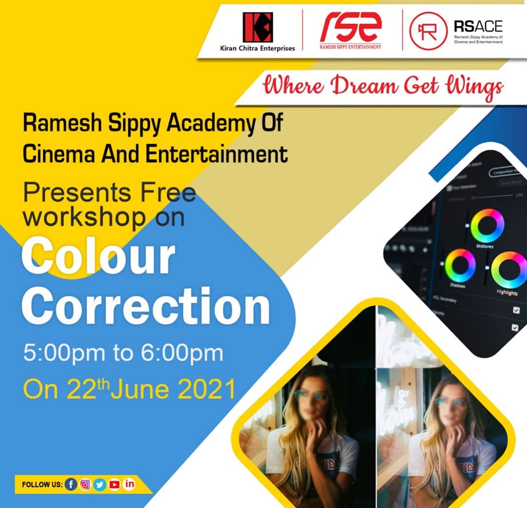 Presents Free Workshop on Colour Correction