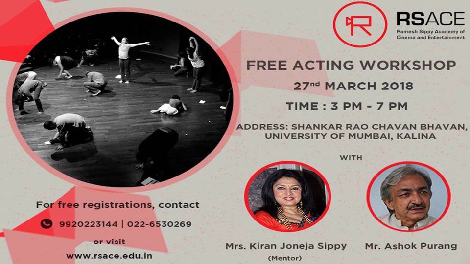 Presents Free Workshop on Acting