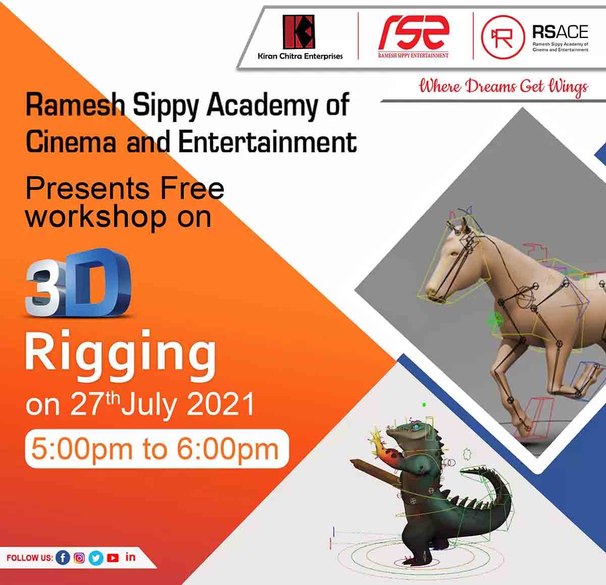 Presents Free Workshop on 3D Rigging