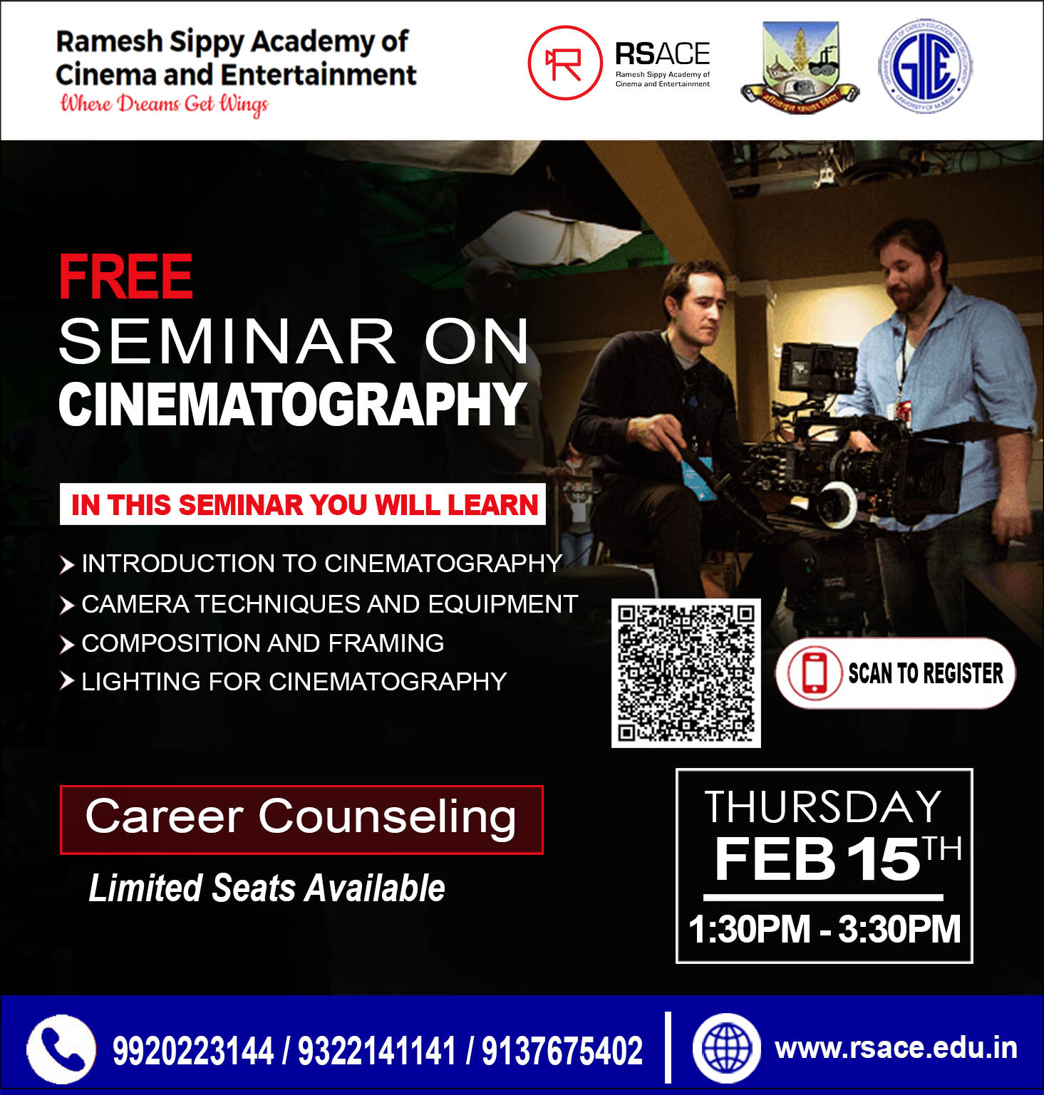 Free Seminar on Cinematography