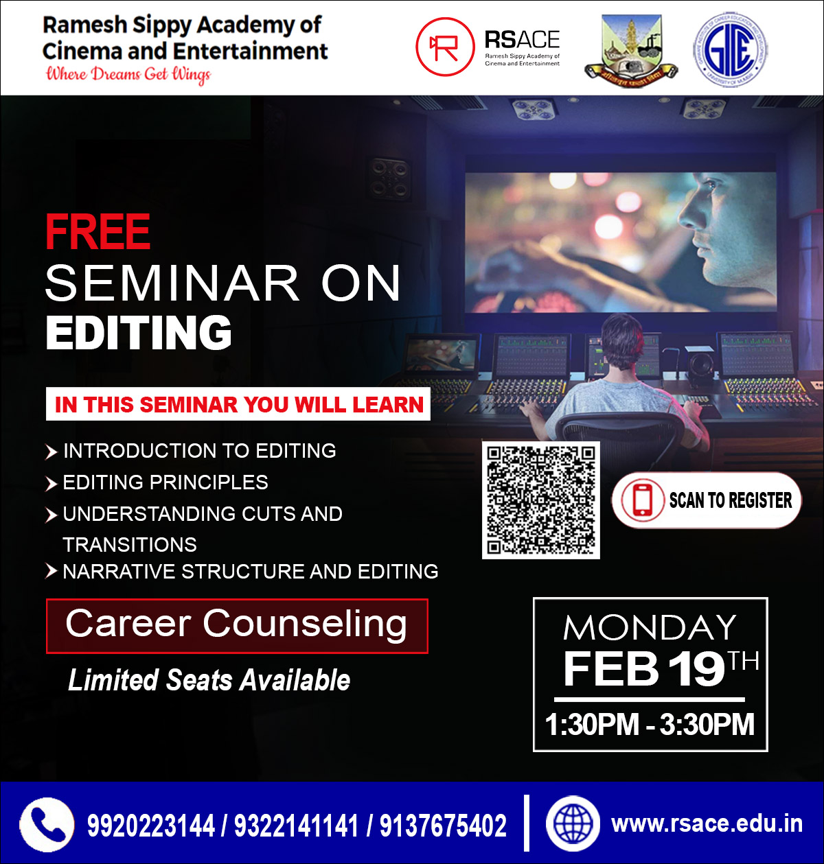 Free Seminar on Editing
