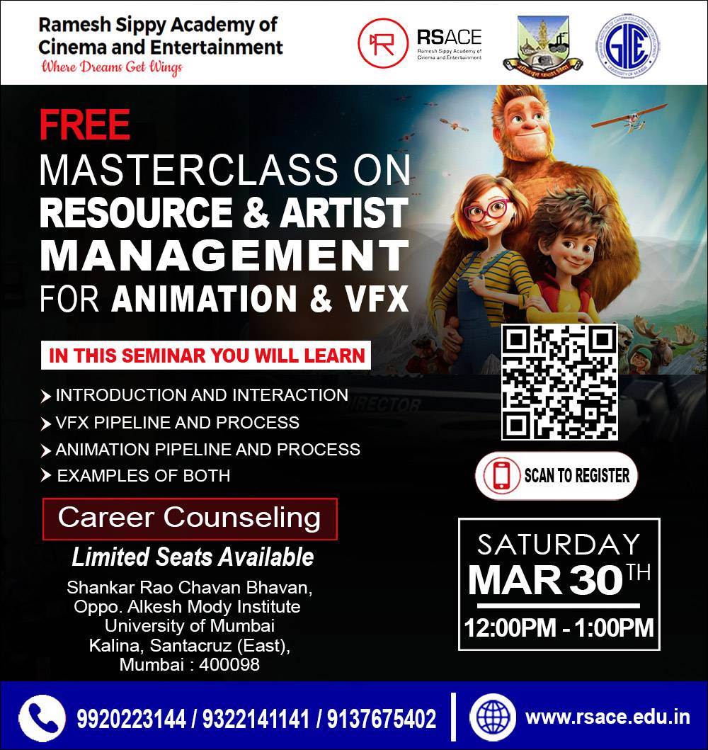 Free Master Class On Resources & Artist Management For Animation & VFX